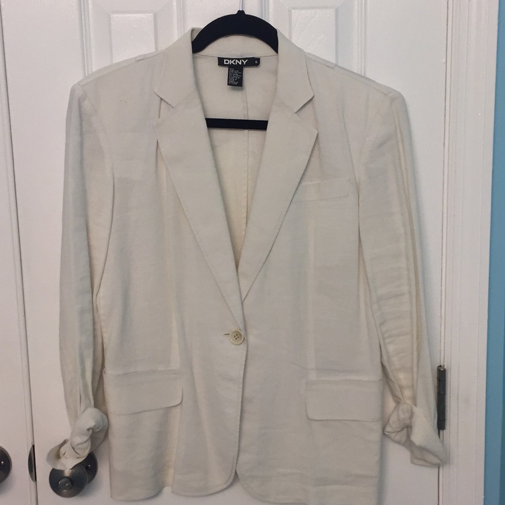 DKNY Linen Blazer